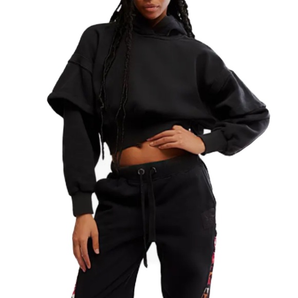 Free People Snow Flow Cropped Hoodie - Picture 2 of 6